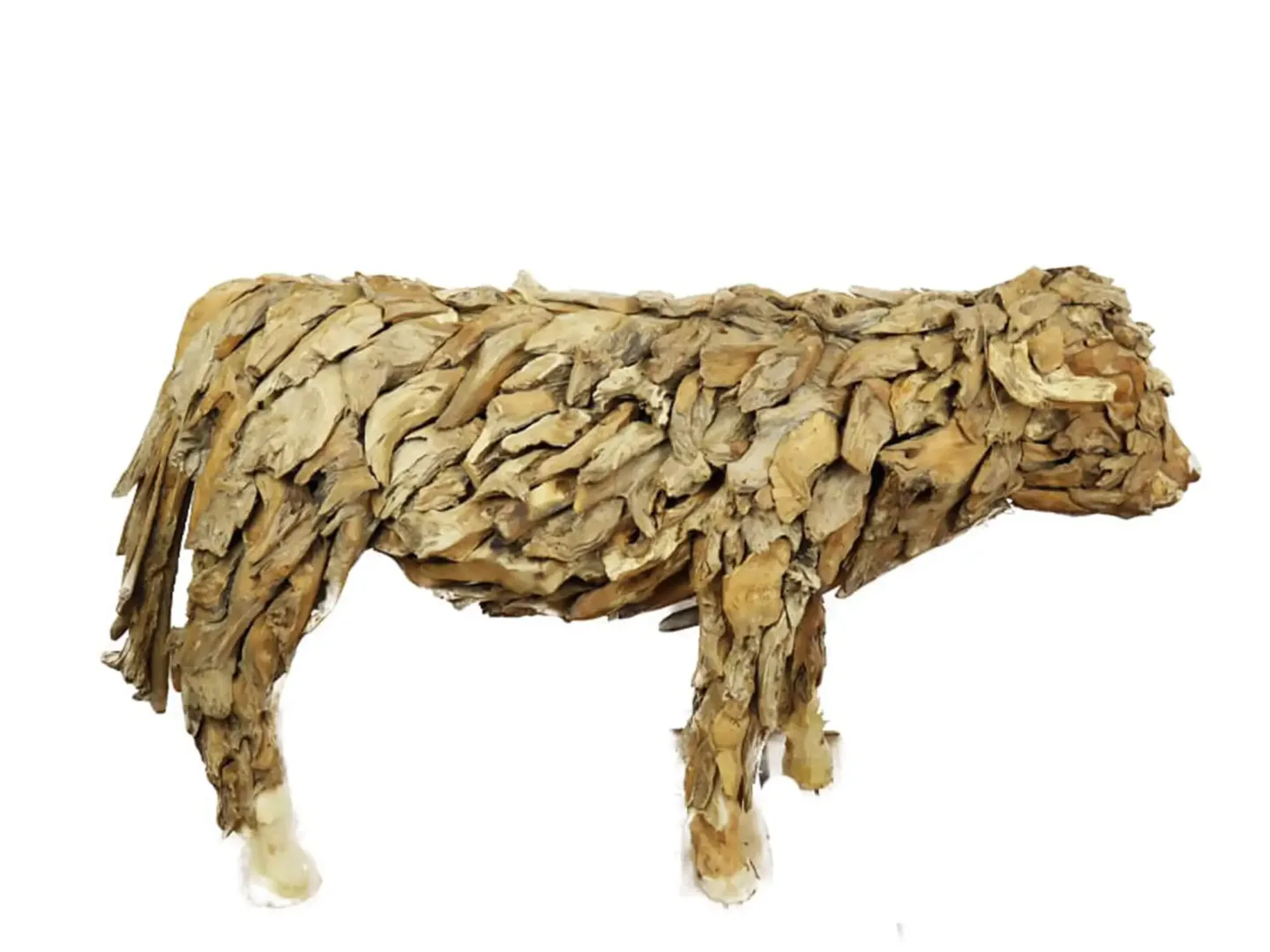 Decofinder Kalb Holz Natur H: 90 cm | Schubiger Möbel