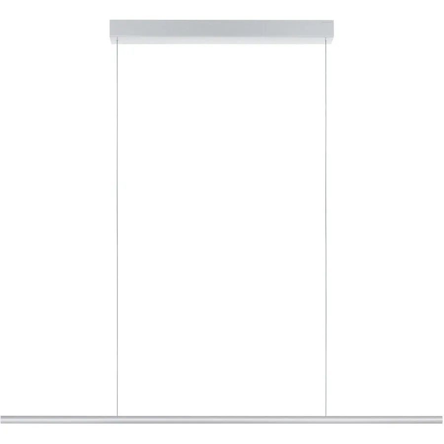 Designer-Pendellampe Bankamp Hexagon aluminium matt 120 cm - Farbe: Alu matt - LED - Lichtfarbe: Extra warmweiss - Material: Aluminium/Stahl -