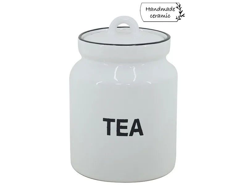 Einmachglas MARY 1L weiss
