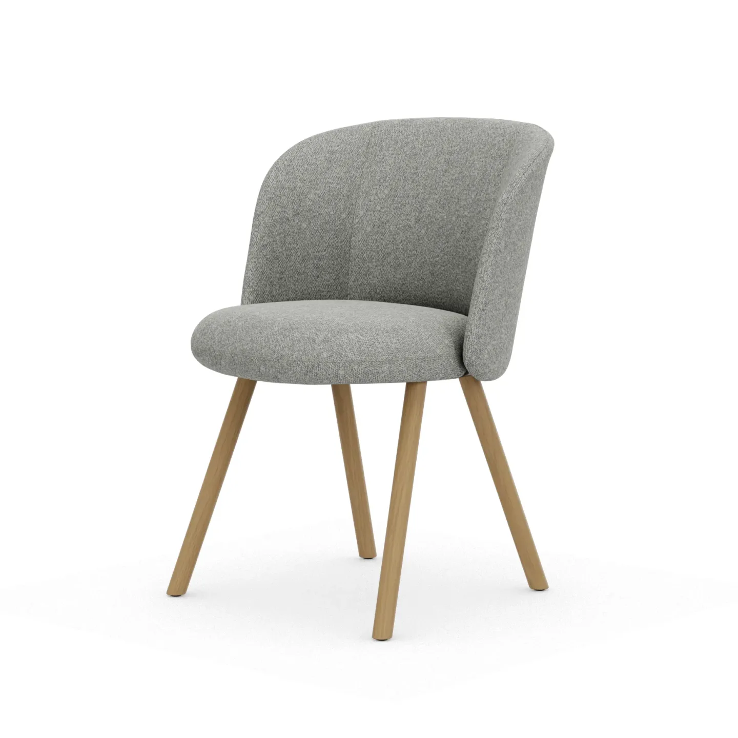 Vitra Mikado Side Chair stol Nubia Cream-sierra grey-natural oak
