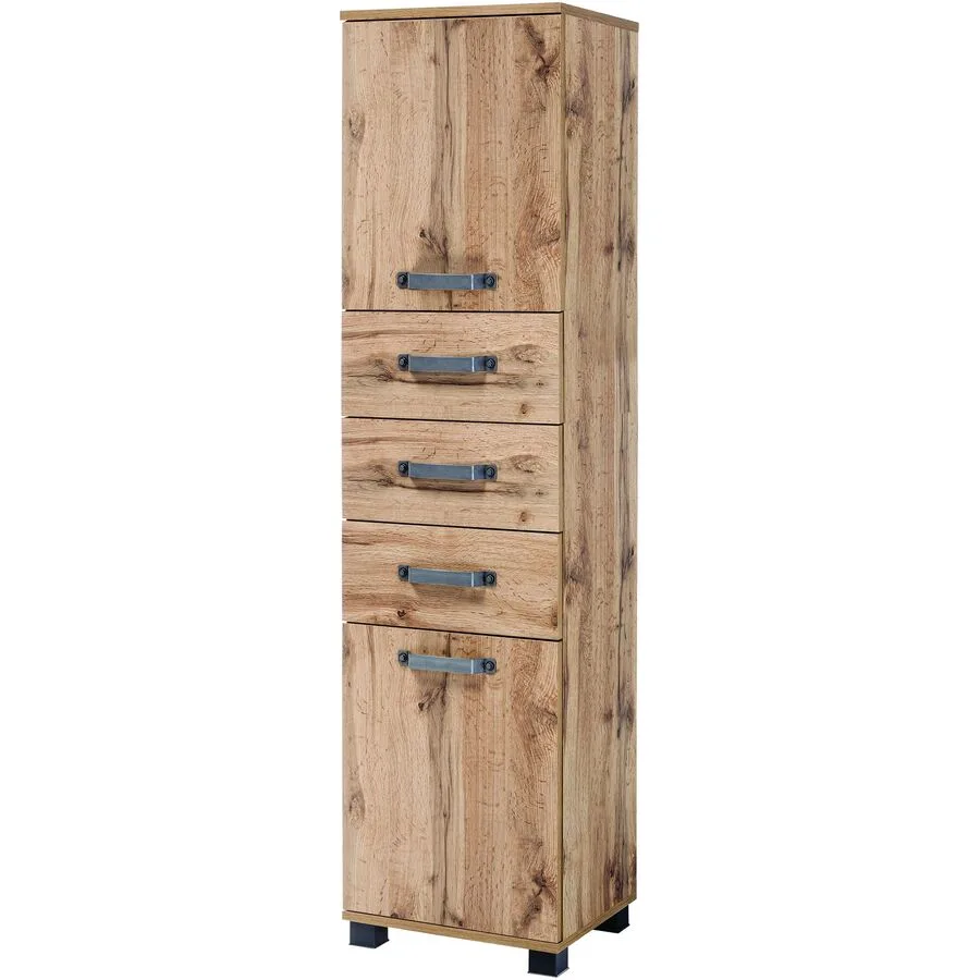 Hochschrank Esja eiche landhaus Holzwerkstoff B 40.3 T 32 cm H 163.7 cm