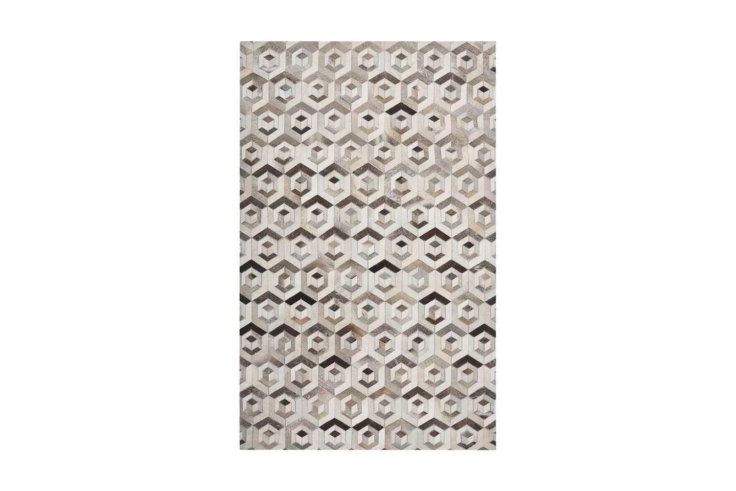 Tavak Matta 140x200 cm - Läder/Beige/Brun