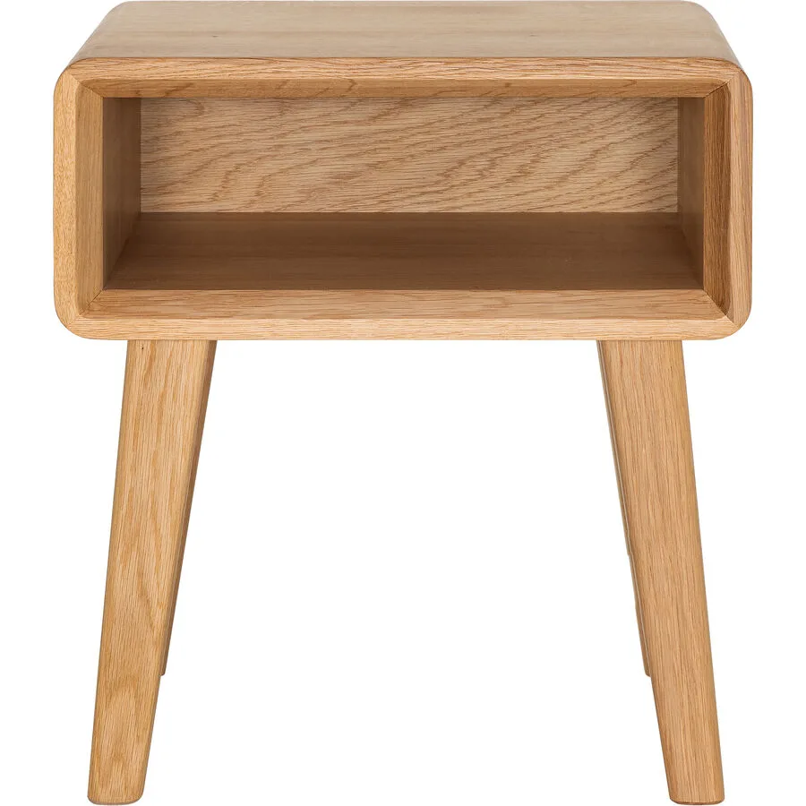 Nachttisch Lund Eiche hell Eiche massiv Massivholz B 40 H 45 cm