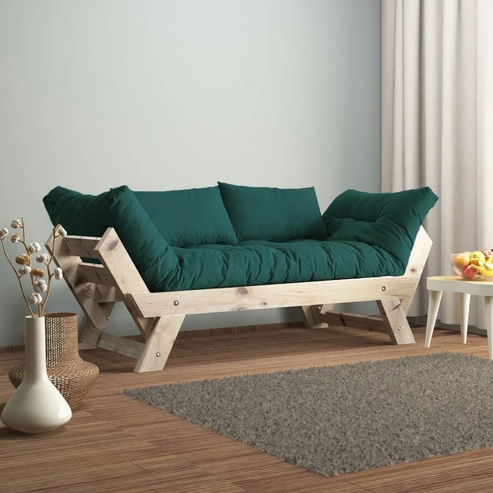 Zylar 2-sits Bäddsoffa - Grön/Natur