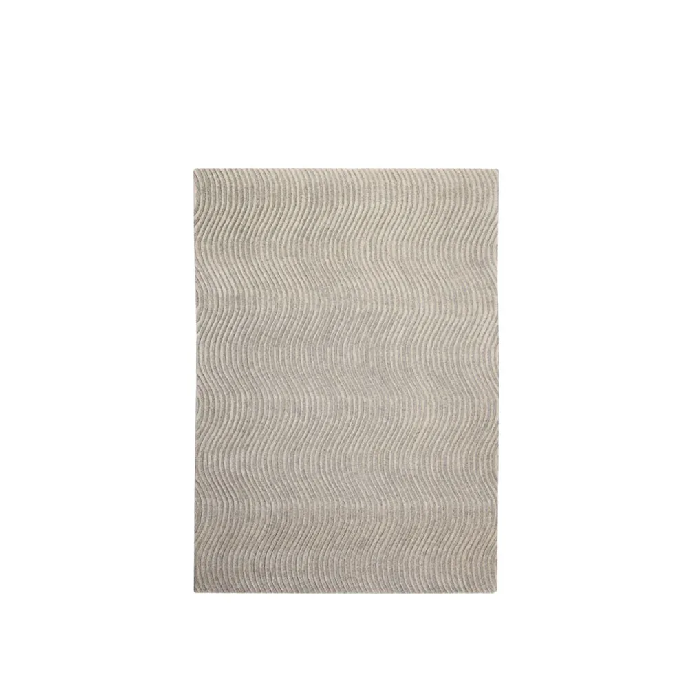 Kateha Dunes Wave Teppich Light grey, 170 x 240cm