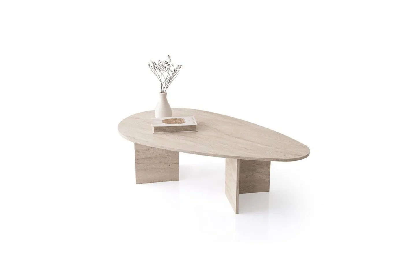 Zeyra Soffbord 139,5 cm - Travertine