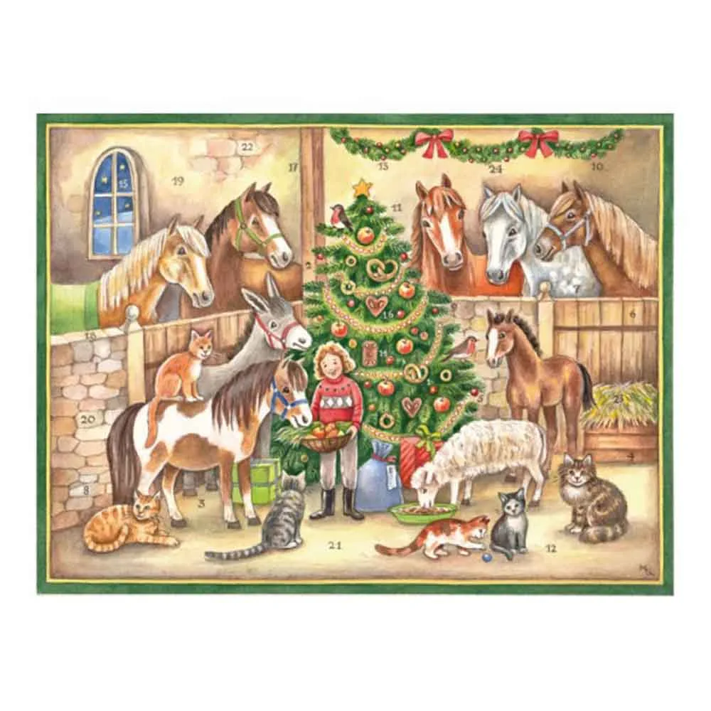 Gammaldags Adventskalender A3 Stall