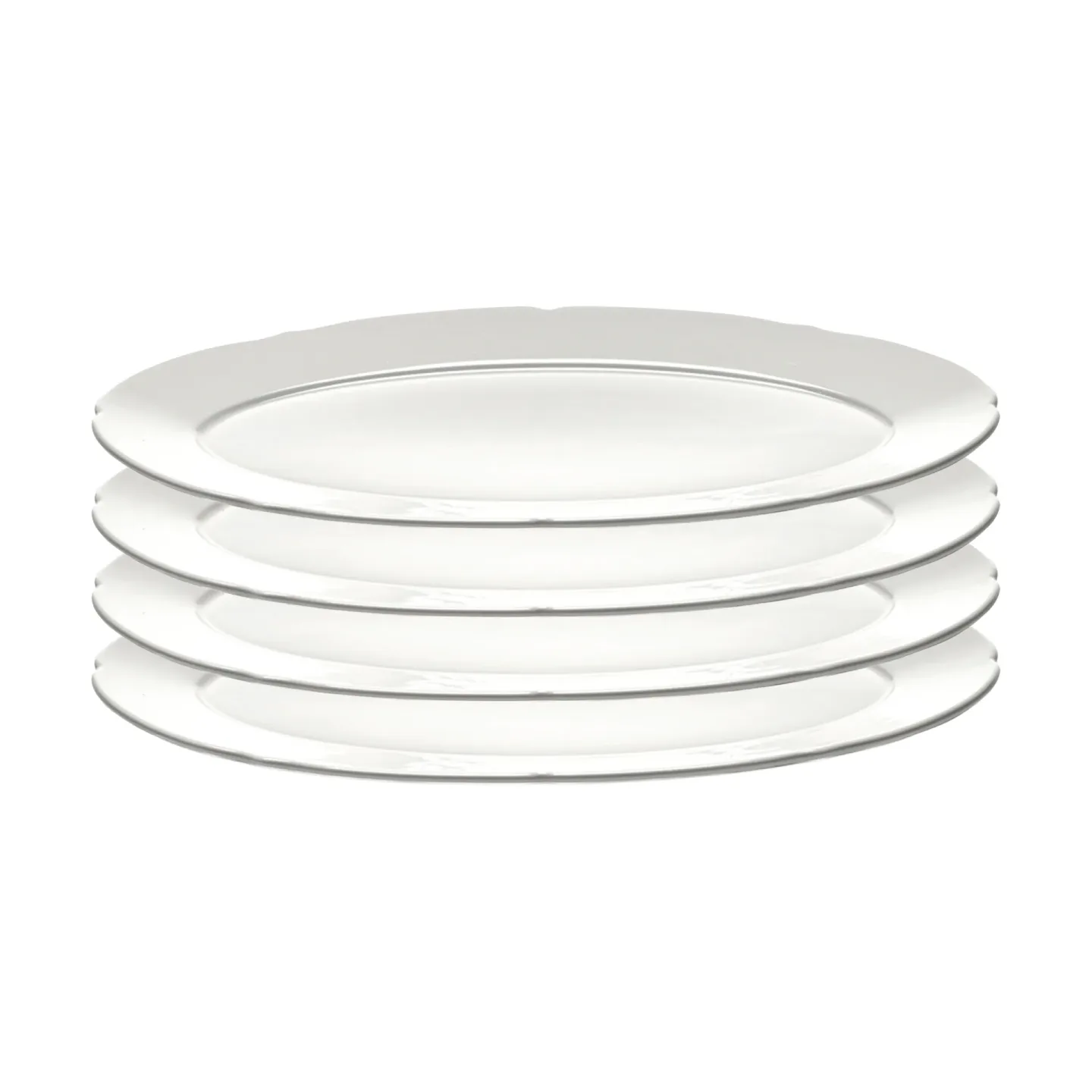 Serax Silhouette ovaler Teller M 15x24,5 cm 4er pack White