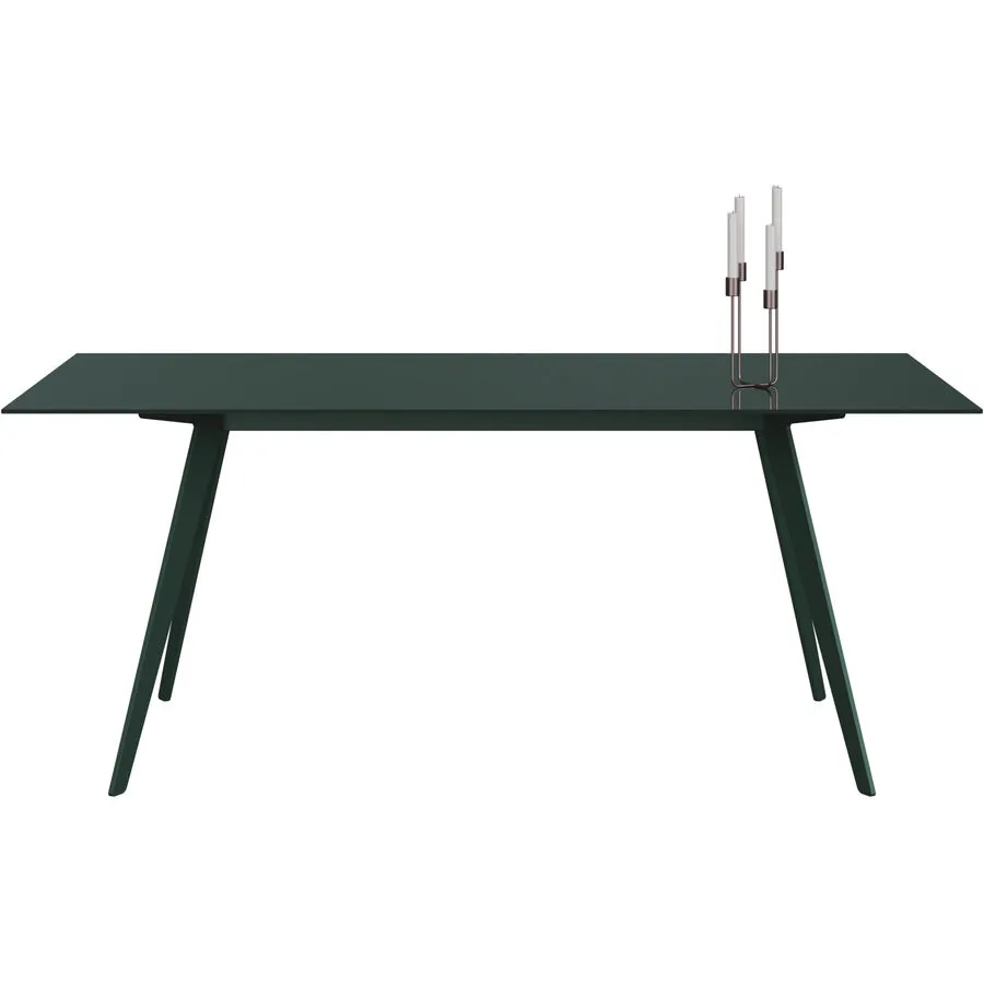 Esstisch Tame moosgrün Glas B 100 T 180 cm