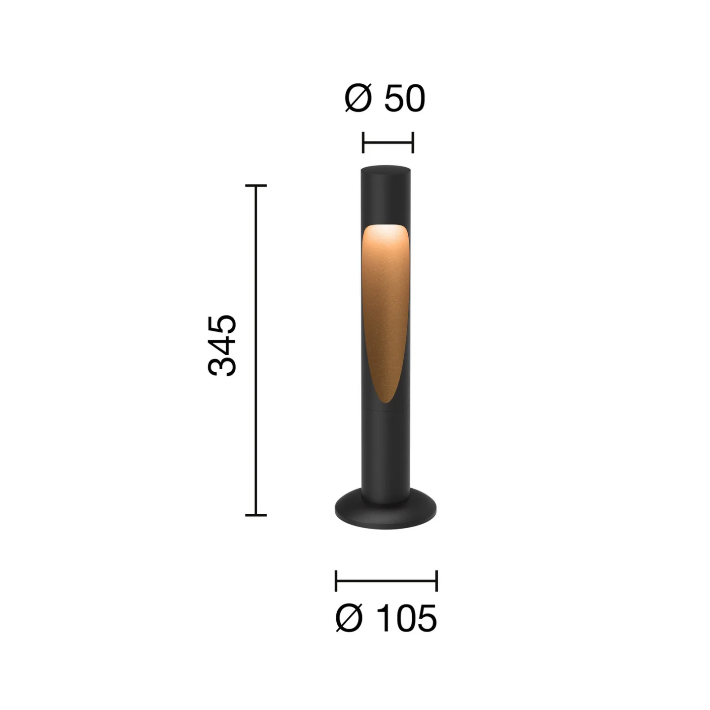 Flindt Sockellampe, 927 schwarz 35cm Fuß 24V - Louis Poulsen - Design - Aluminium - Einflammig