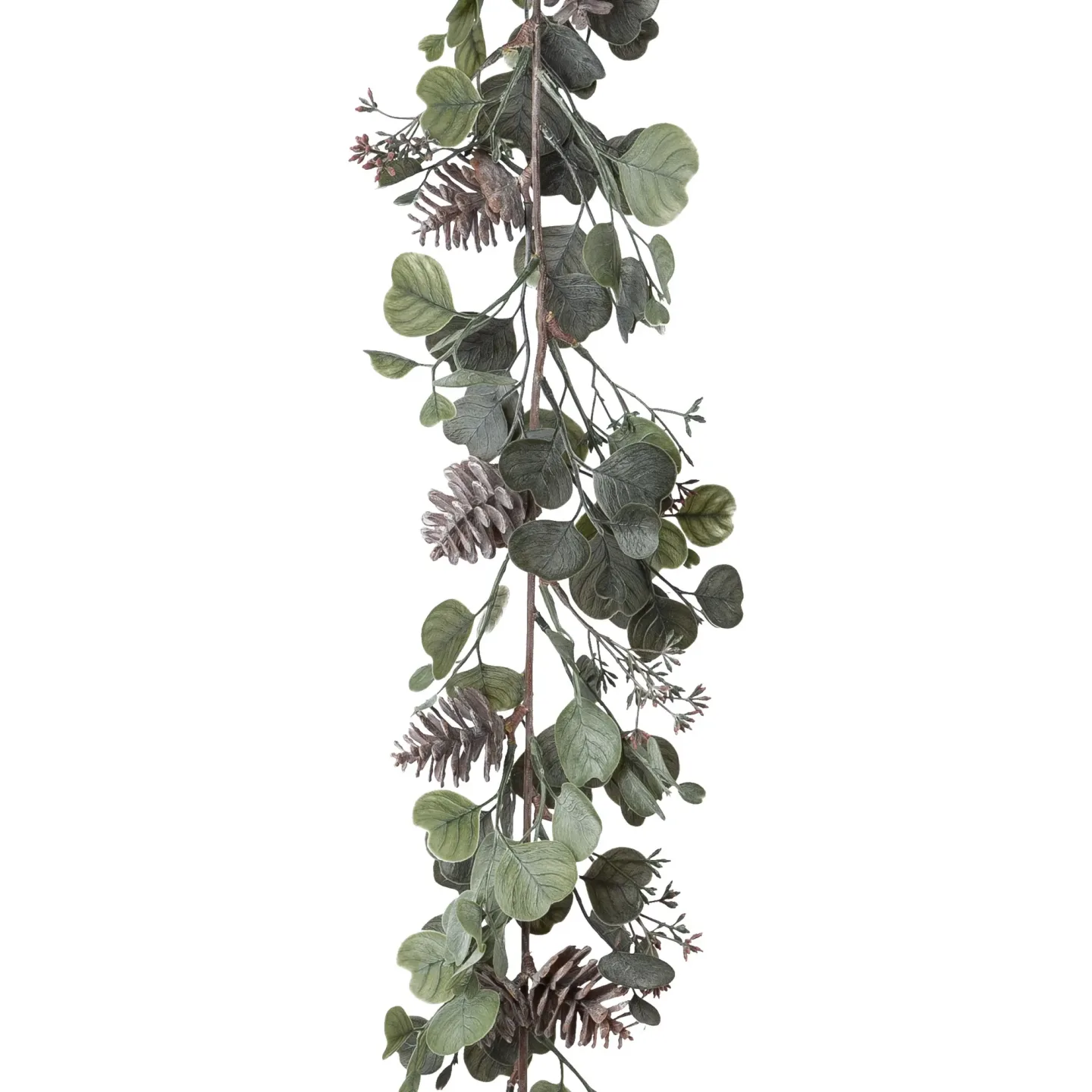 Gasper Kunstblumen Eukalyptus-Mixgirlande, Grau-Grün H: 175 cm | Schubiger Möbel