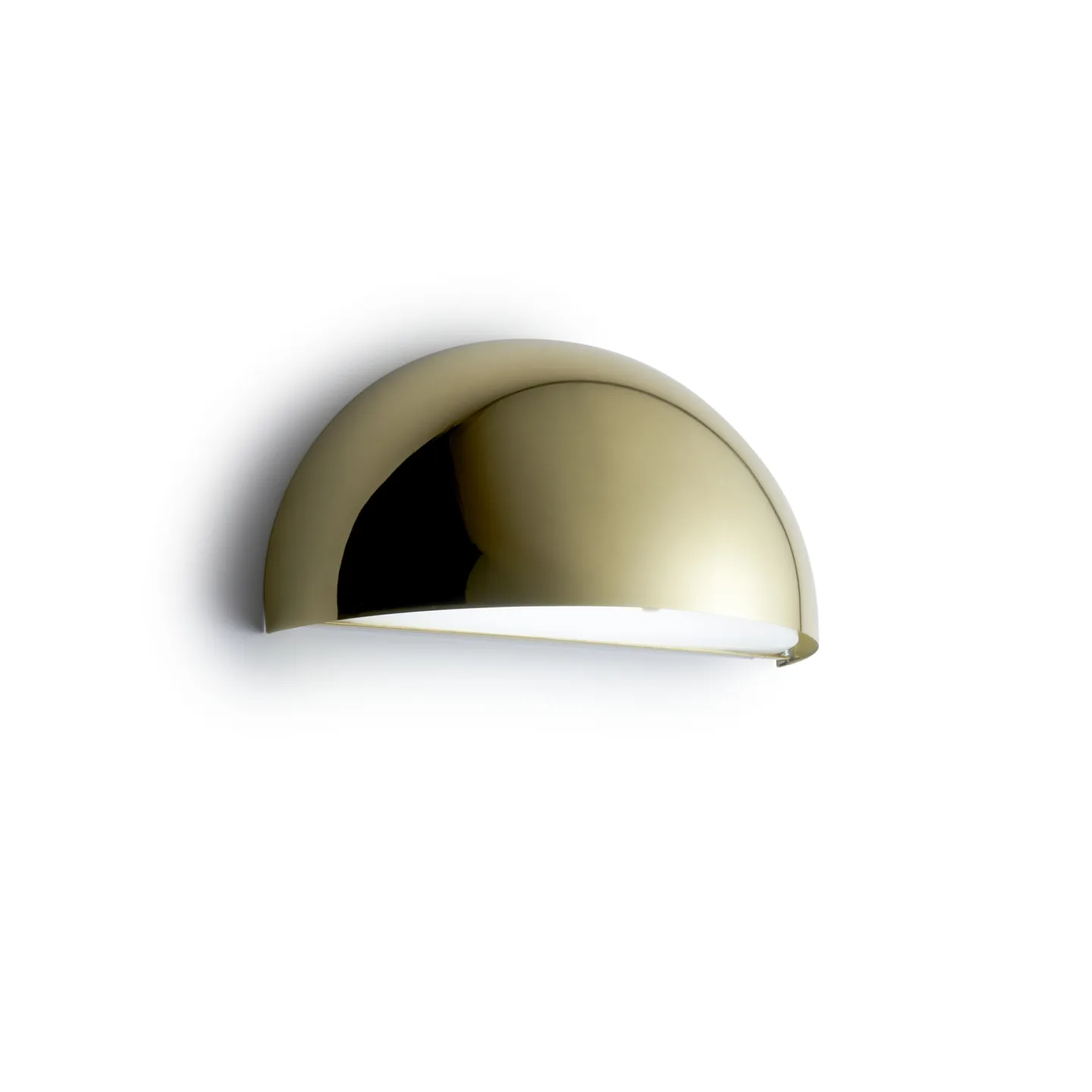 Light-Point - Rørhat Wall LED, Brass, 10,5W LED 3000k, IP23 - Vägglampor utomhus - Jesper J. Pedersen - Guld - Metall