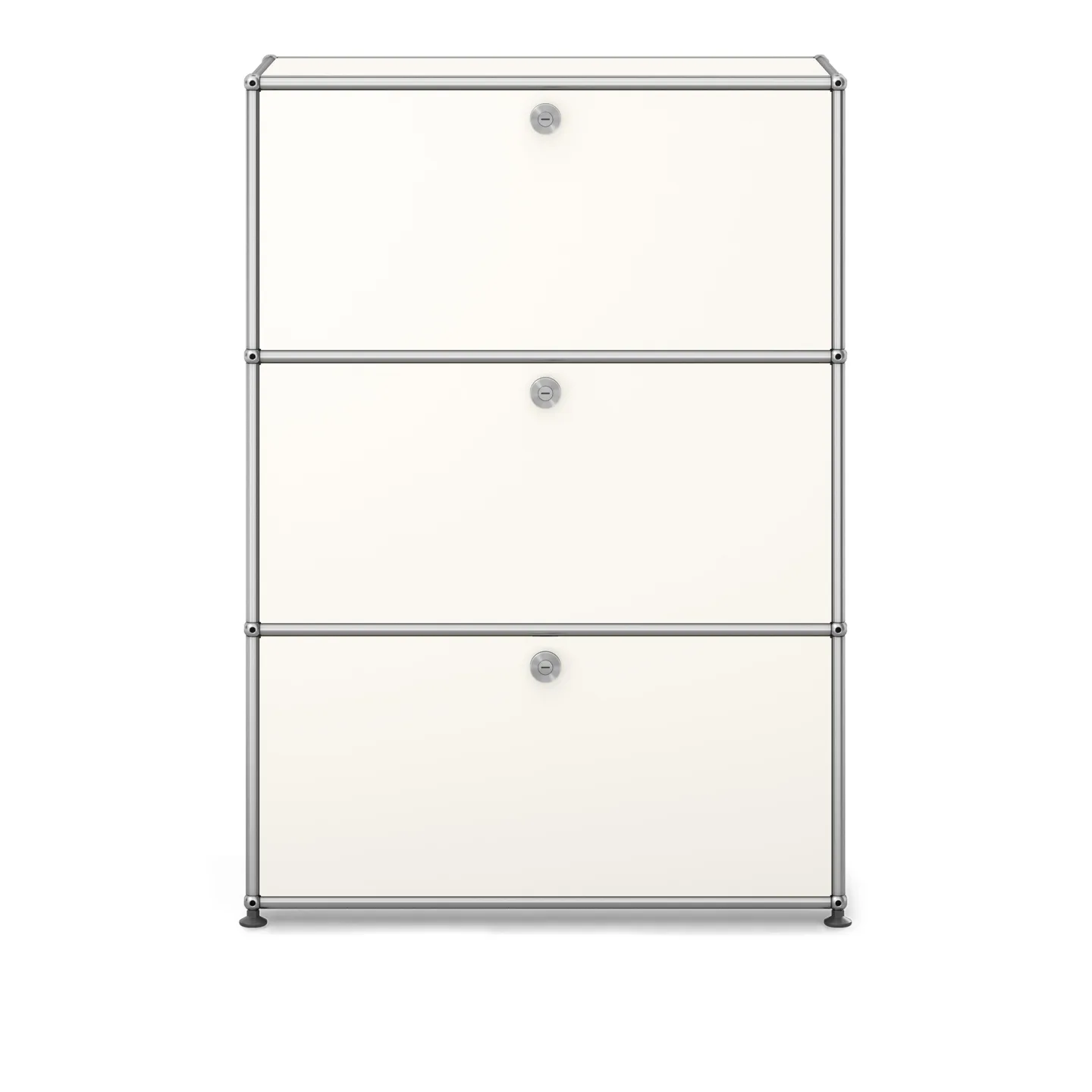 USM - USM Haller Shelf G1 Pure White - Skåp och vitrinskåp - Fritz Haller & Paul Schärer - Vit - Metall