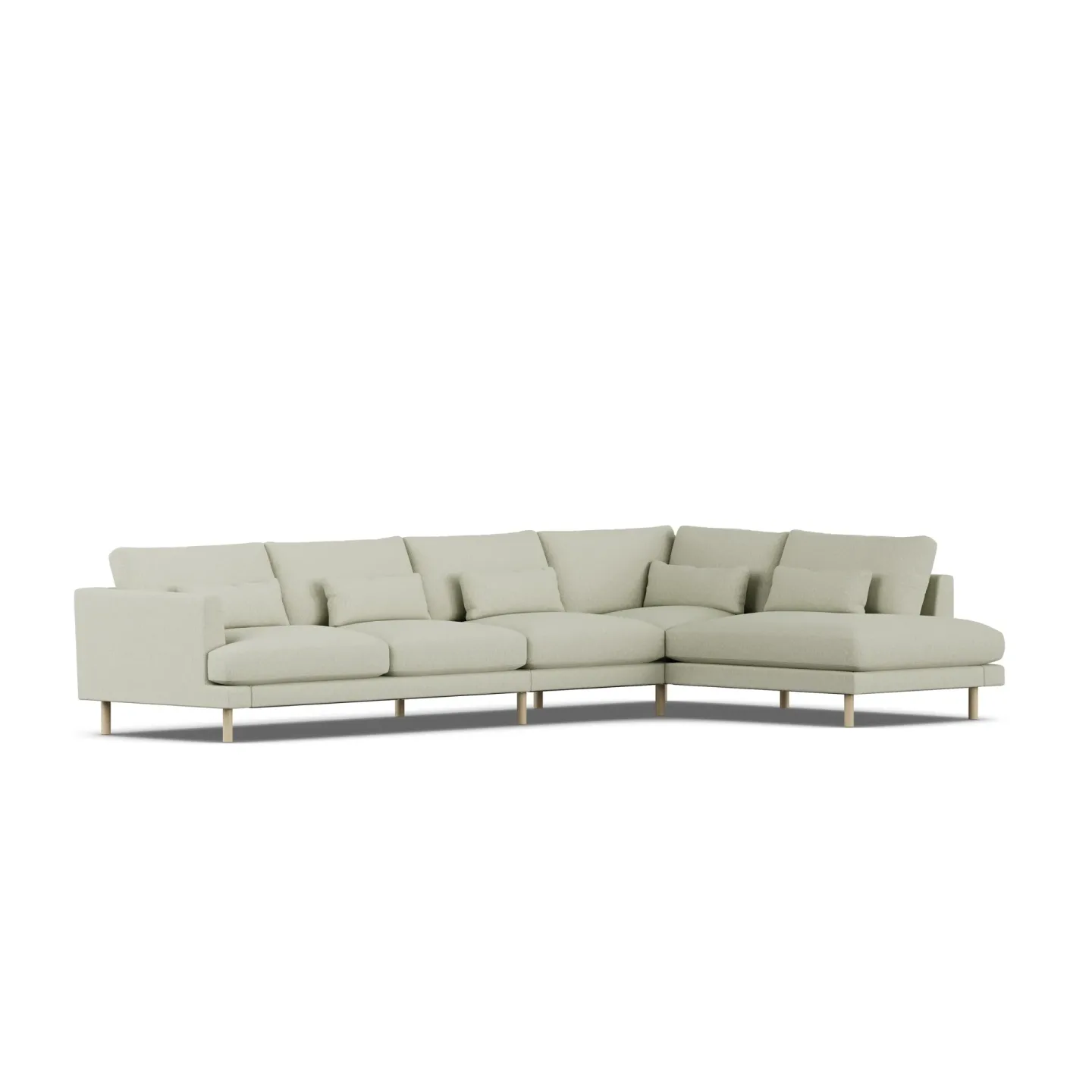 1898 Bredhult Sofa Luiza Beige 3981-Eiche weiß geölt, 4-sitzig B1