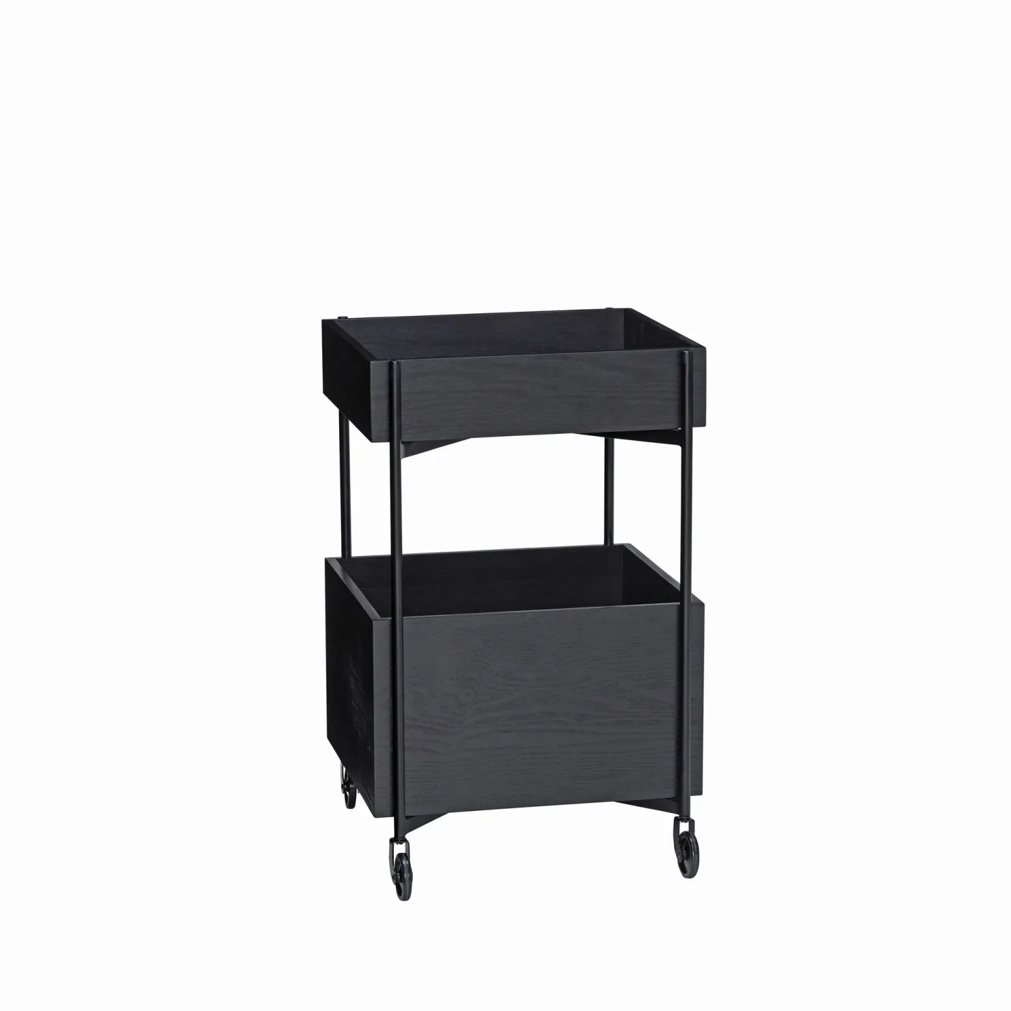 Hübsch Fresh Rollwagen 70 cm Schwarz