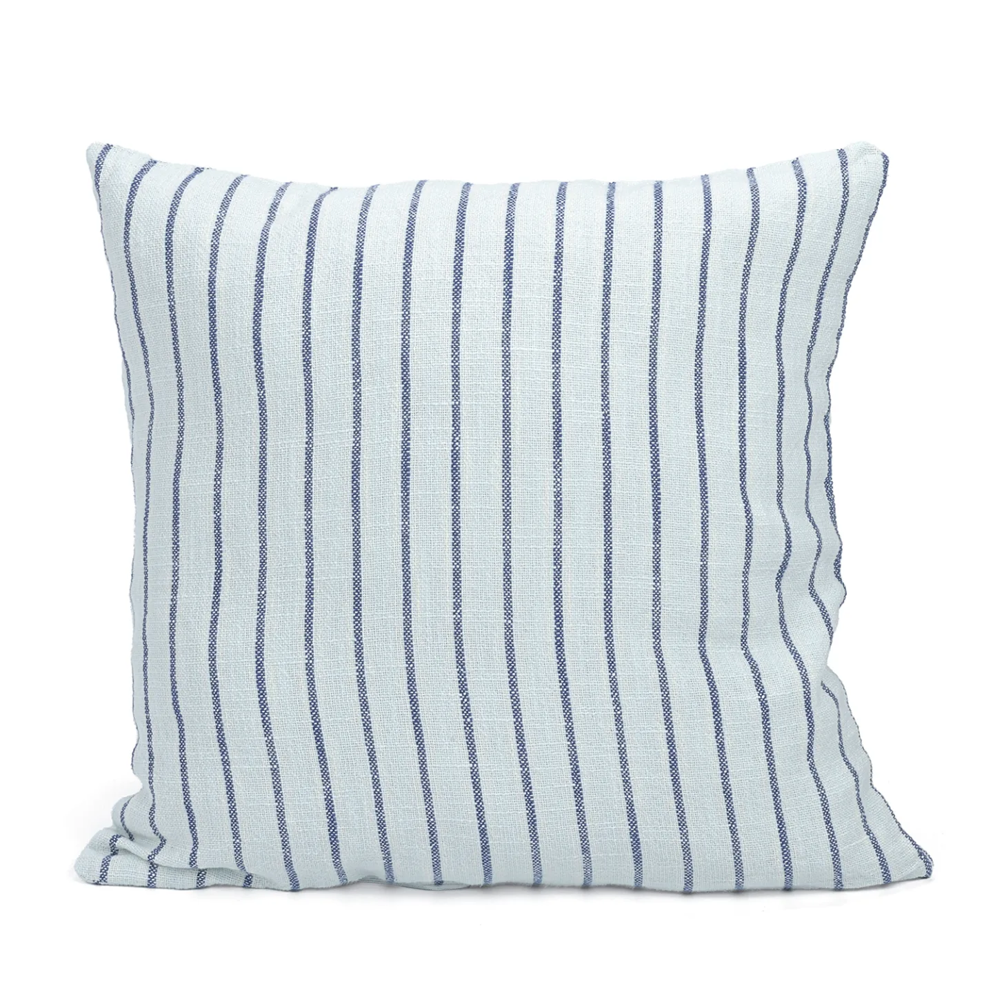 Putetrekk - Rumi stripe cotton cushion cover (lyseblå/marineblå/kremfarget) (Størrelse: 45 x 45 cm)