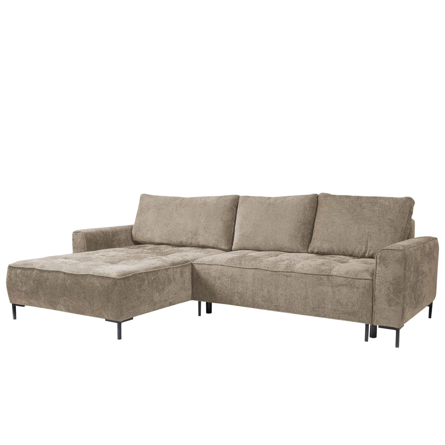 Morvian 3-sits Bäddsoffa med divan - brun
