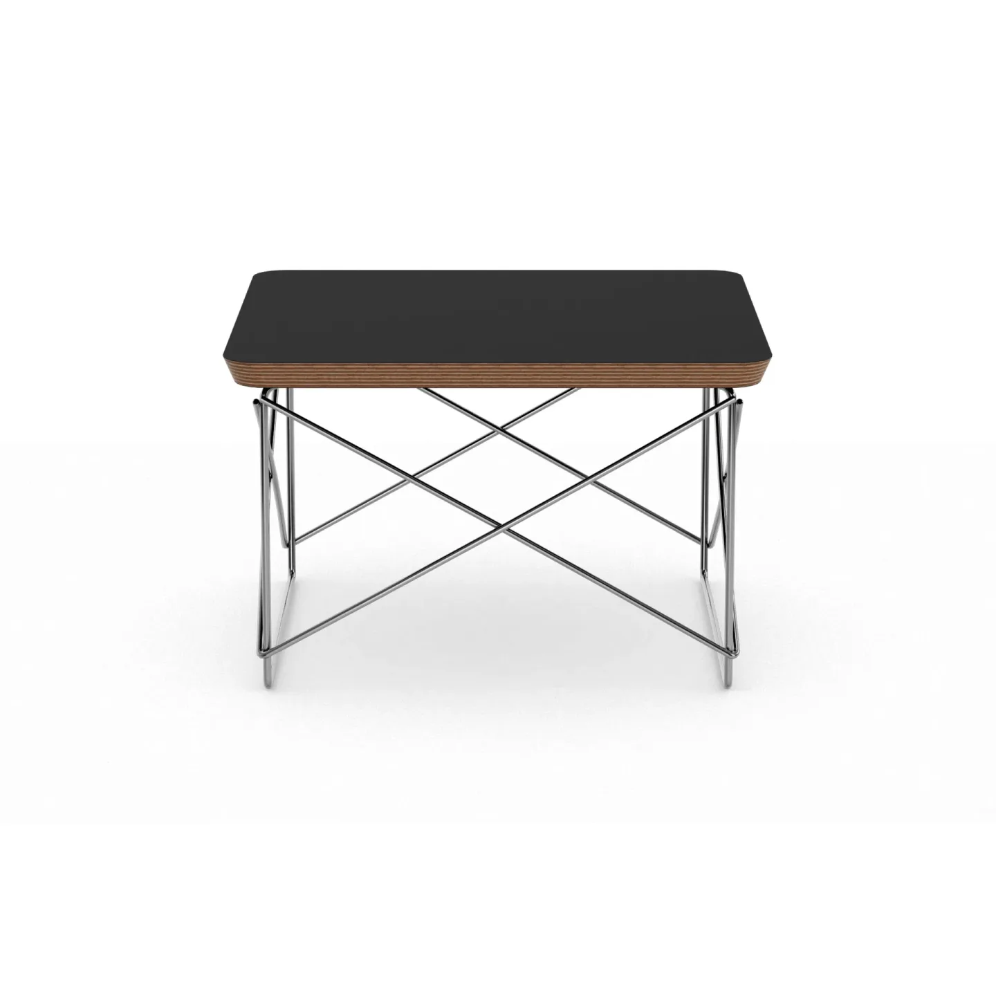 Vitra LTR occasional table sidobord Black-stainless steel