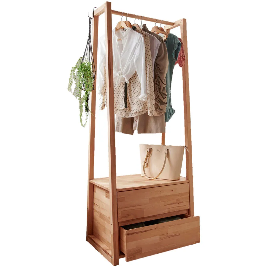 Garderobe Pham natur geölt Kernbuche B 85 T 60 H 190 cm
