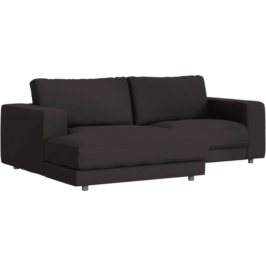 Ecksofa Ava Links Bezug: 100% Polyester mocca B 240 T 170 cm - Möbel Konfigurator: Traummöbel individuell zusammenstellen