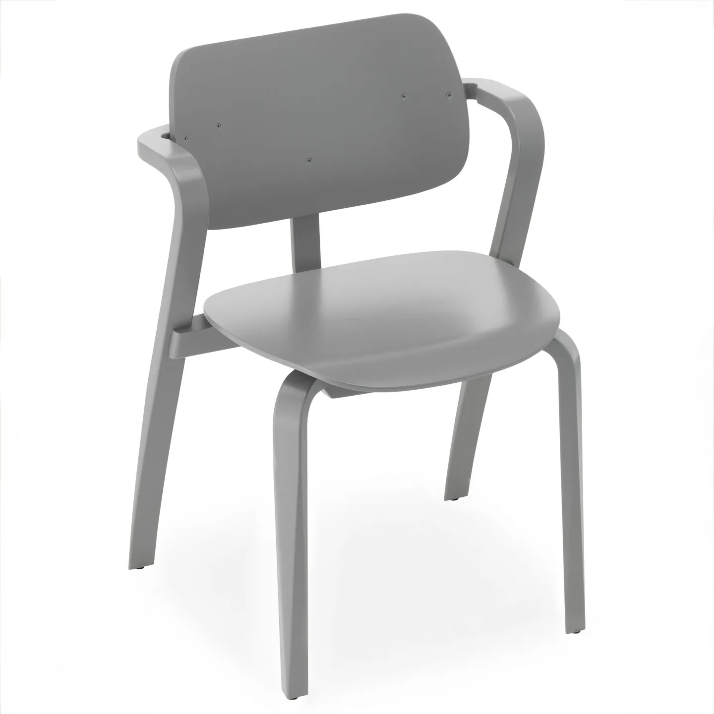 Artek - Aslak Chair Grey - Matstolar - Ilmari Tapiovaara - Grå - Trä