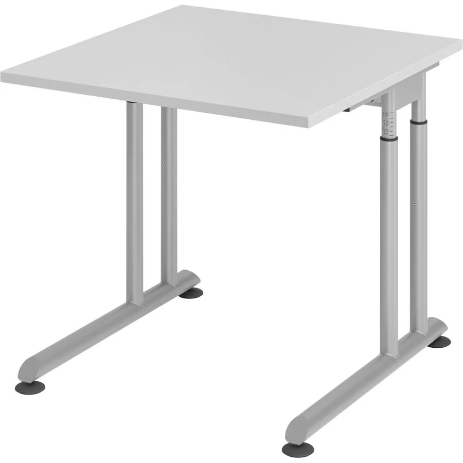Schreibtisch Office grau Holzwerkstoff B 80 T 80 cm