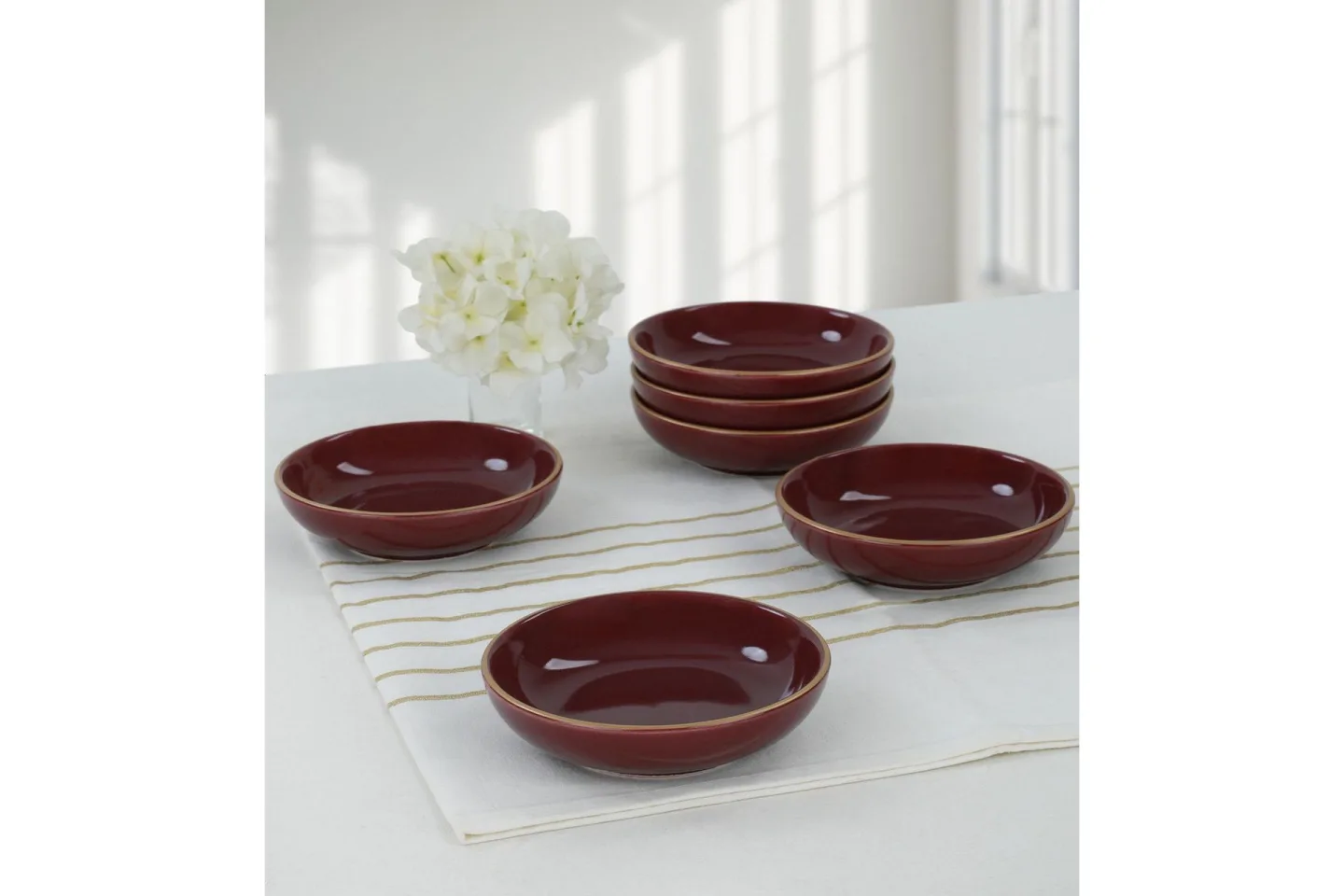 Kausal Djup Tallrik 13 cm - Vinröd