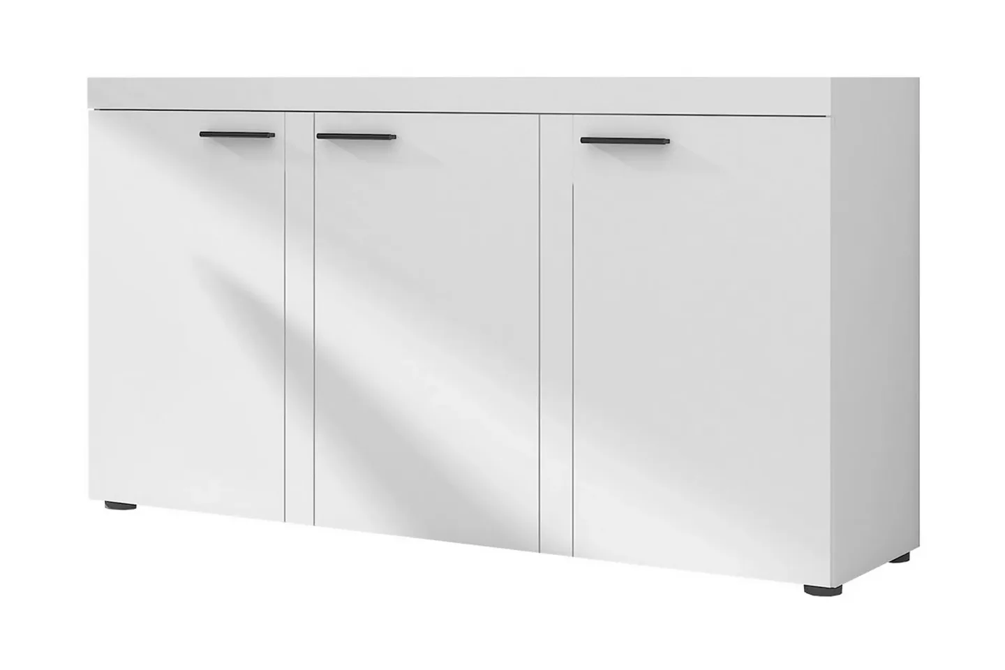 Rumba Skänk 148,8x40,3x82 cm LED-belysning - Vit