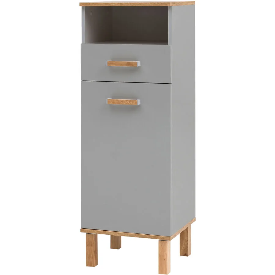 Highboard Luise Eiche Nachbildung Holzwerkstoff B 40 H 115 cm
