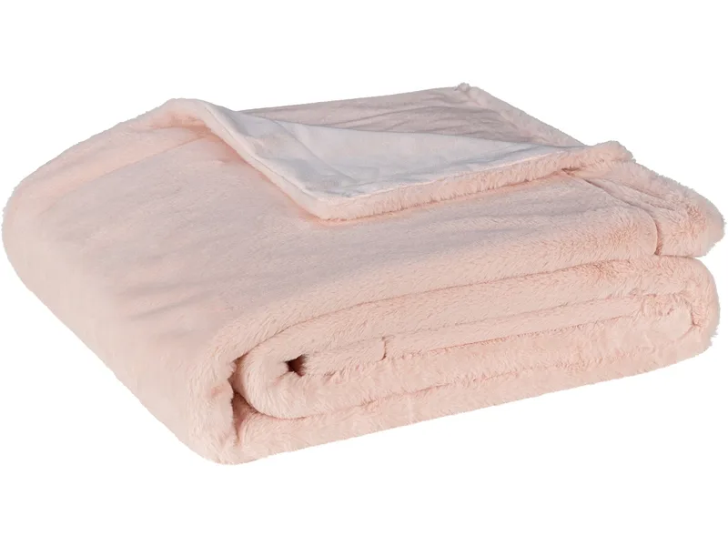 Decke RABBIT 150x200cm rosa unifarben