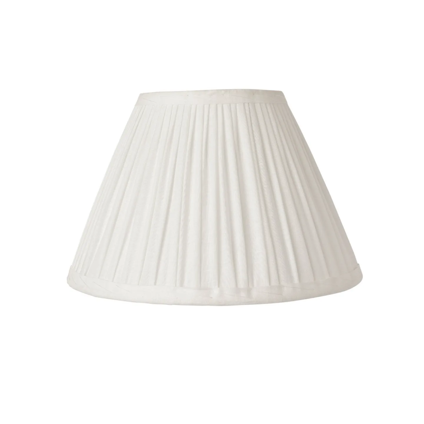 Ella lampeskjerm, hvit, Ø 33 cm, lin – Watt & Veke - Design - Stoff / Tekstil