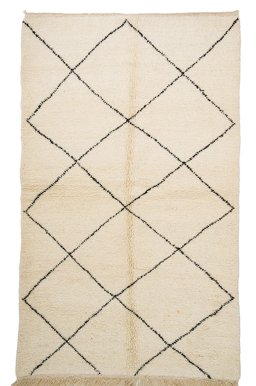 Kelim-teppe Marokkansk Beni Ourain 155 x 275 cm (Størrelse: 155 x 275 cm)