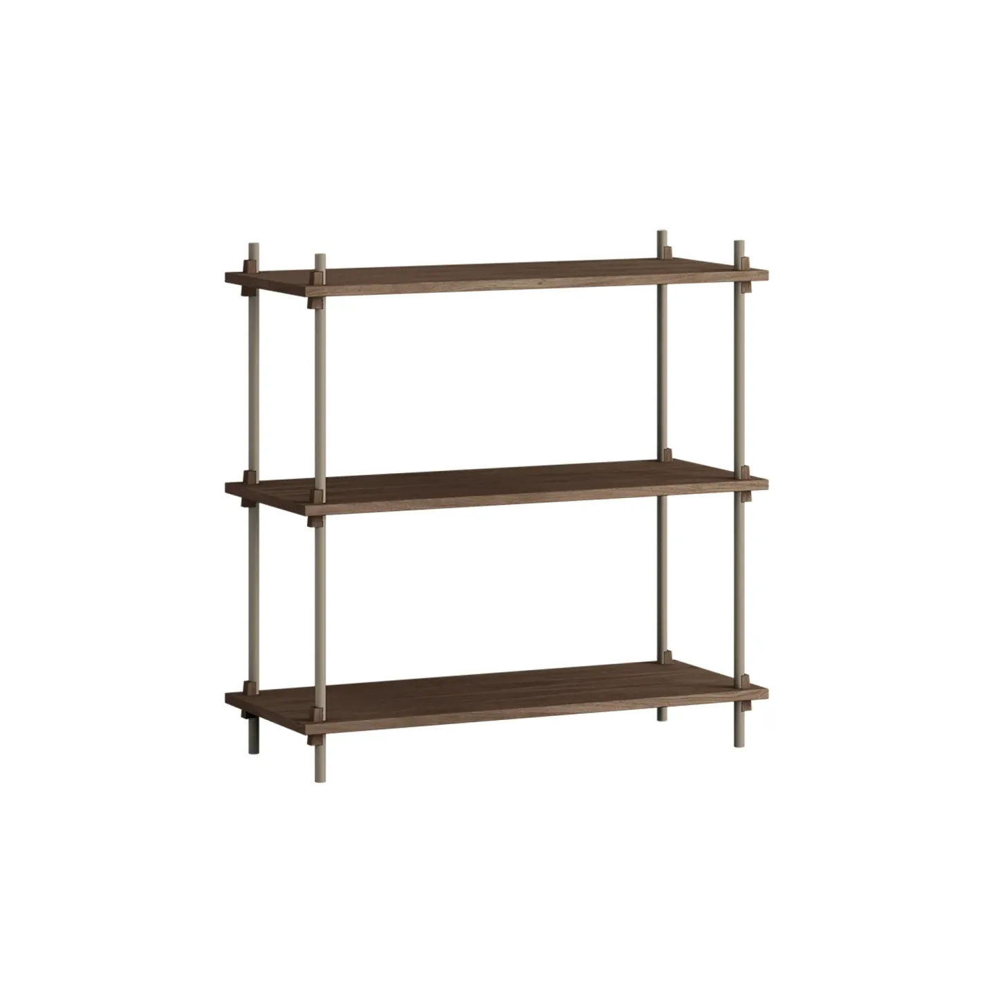 MOEBE Shelving System classic hylla Rökt ek-warm grey, 86x85x35 cm, S.85.1.A