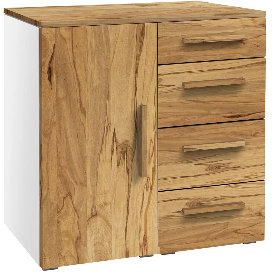 Hasena Kommode Jenni weiss/wildbuche Holz/MDF B 90 H 86 cm