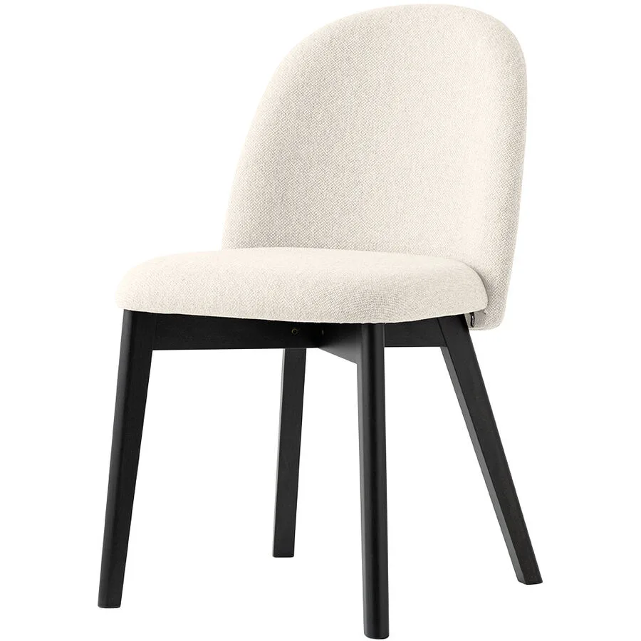 CONNUBIA Stuhl 2er-Set Tuka écru Buche/Polyester