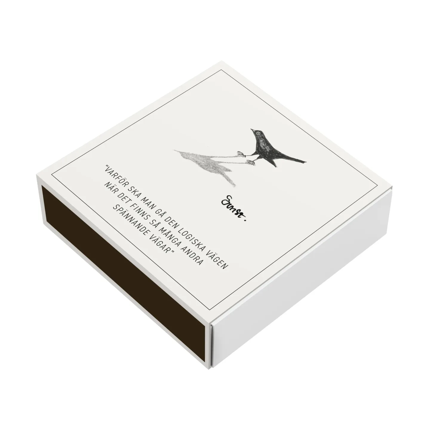 ERNST Ernst Streichholzschachtel 11x11 cm Vogel