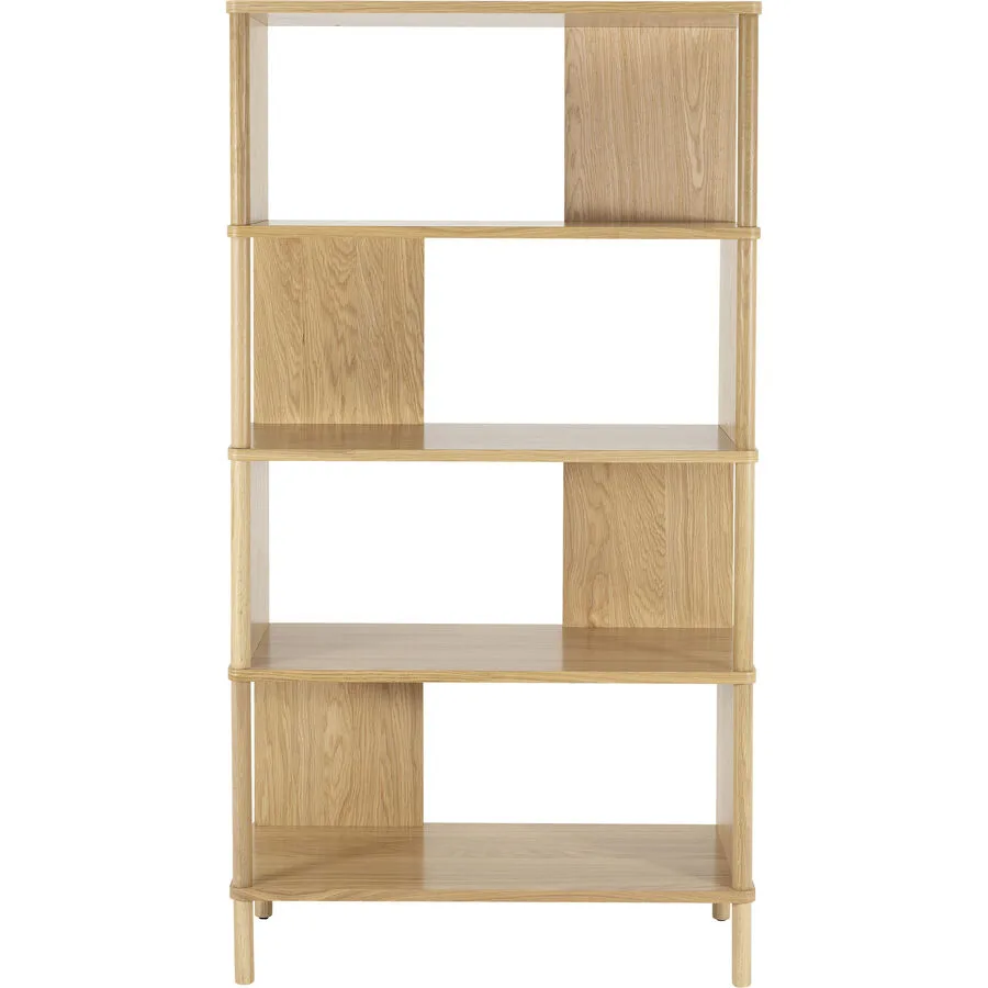 Regal Majan Eiche furniert MDF, Eiche furniert B 80 cm H 153.5 cm