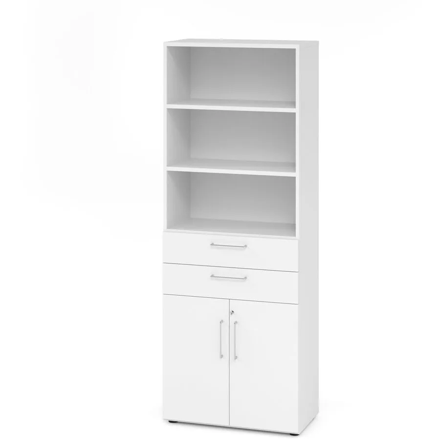 Aktenschrank Office advanced weiss Holzwerkstoff B 80 cm