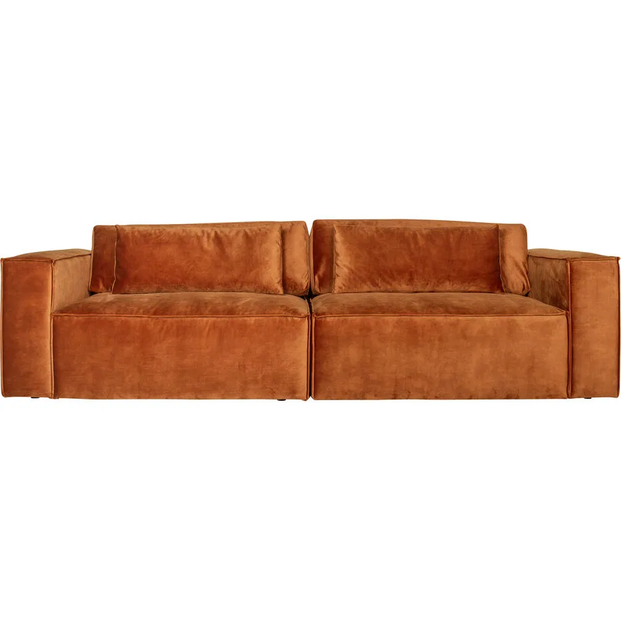Sofa Karsten Ohne Polyester Stoff karamell B 284 T 118 cm