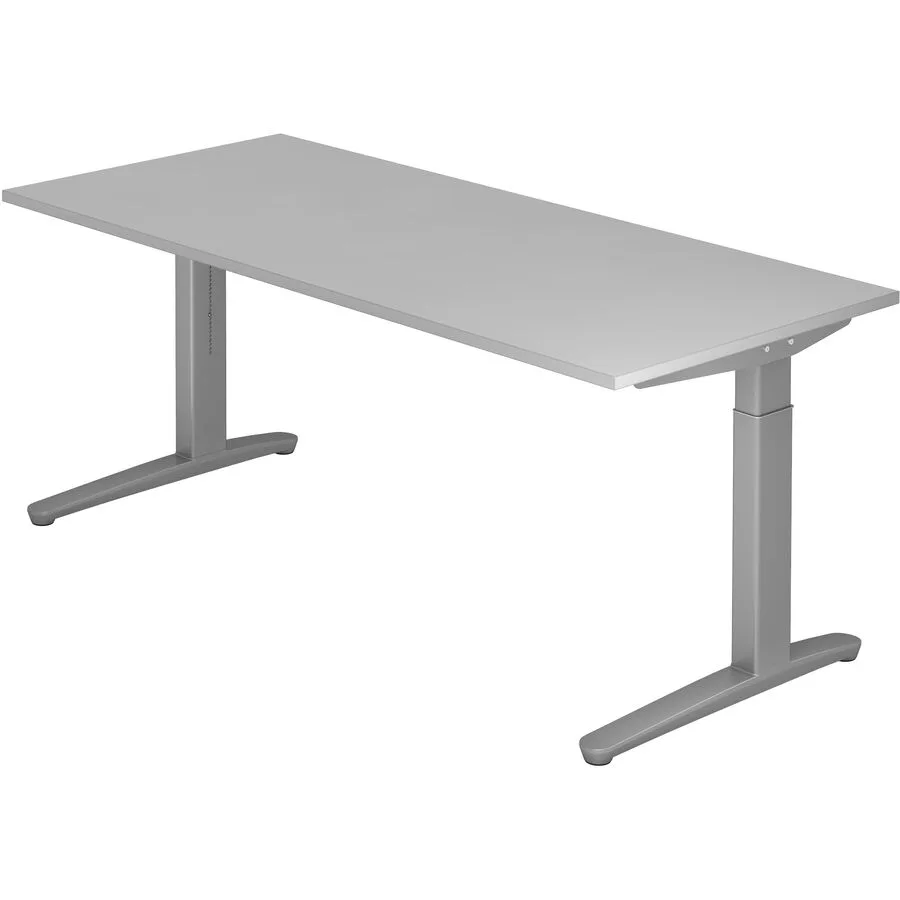 Schreibtisch Office grau Holzwerkstoff B 180 T 80 cm