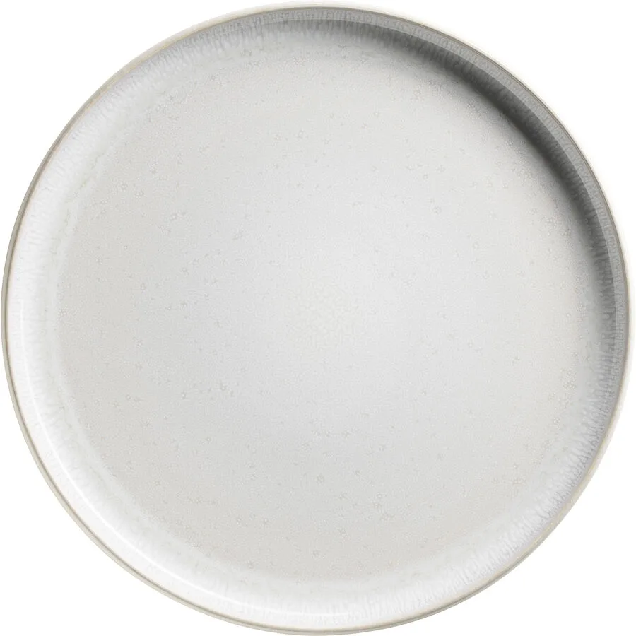 Teller-Set 4-teilig Weiss Steinzeug
