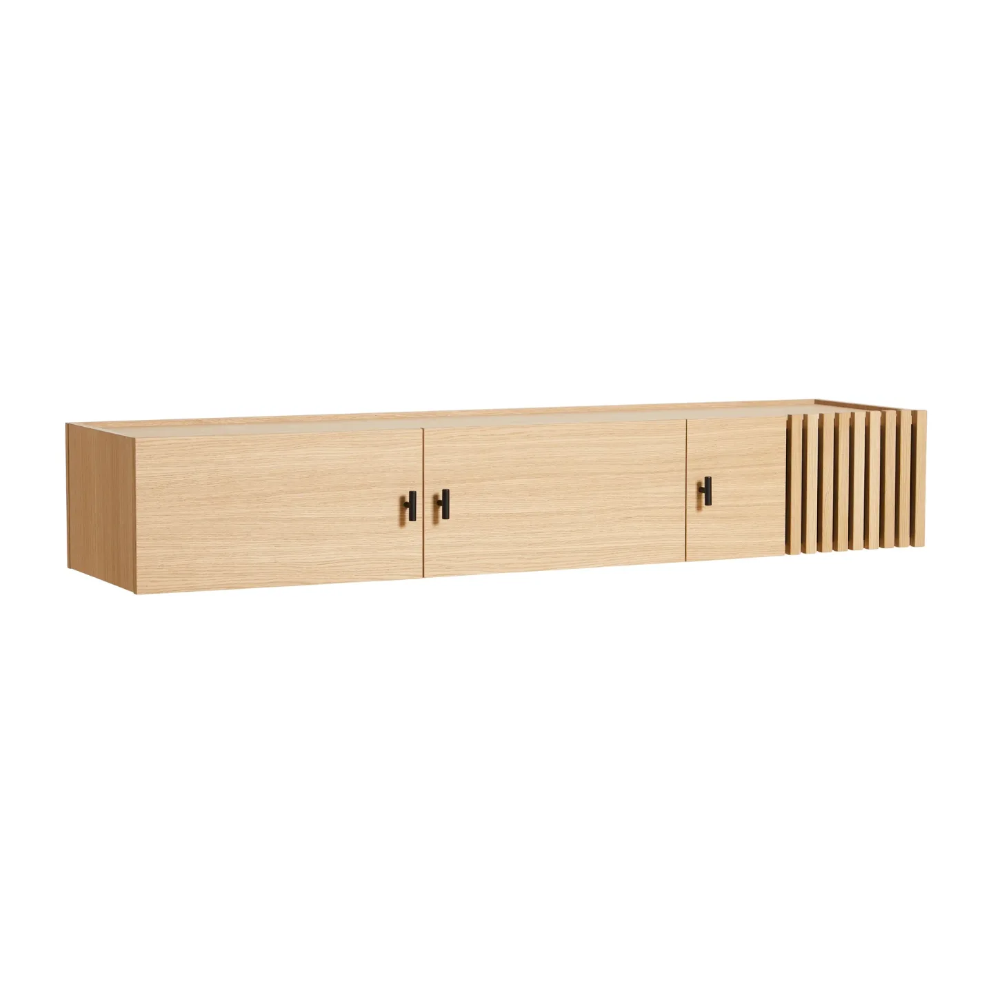 Woud Array Wand-Sideboard , 150 cm Eiche weiß pigmentiert