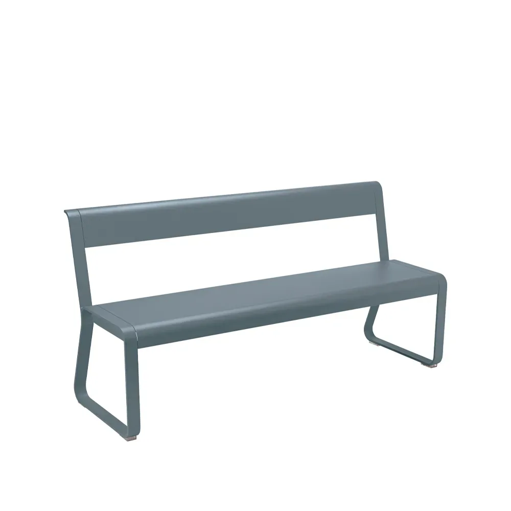 Fermob Bellevie bänk med ryggstöd Storm grey (grå)