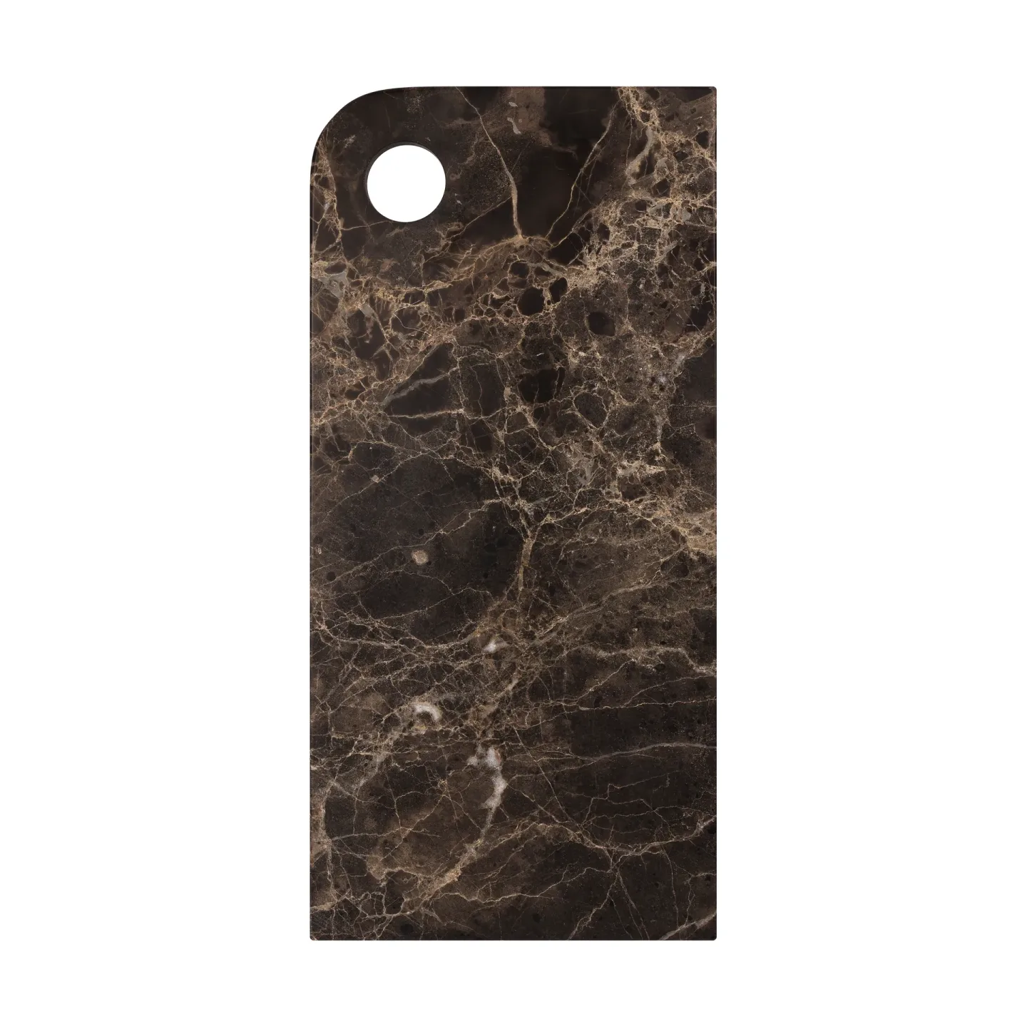 Mette Ditmer Marble Serviertablett large 18x38 cm Brown