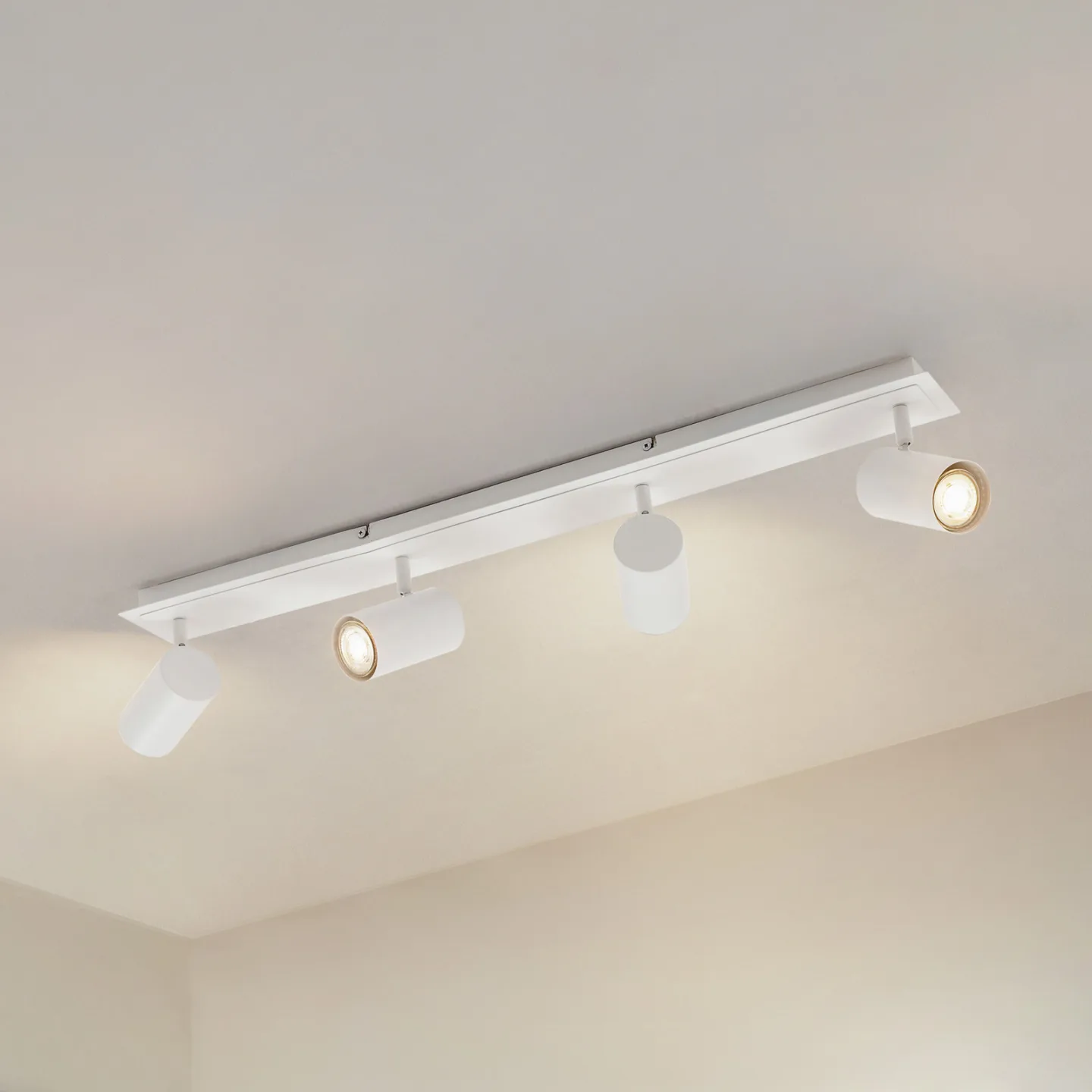 Joffrey 4 Deckenleuchte L80 White - Lindby - Wohnzimmer - Modern - Metall - Mehrflammig
