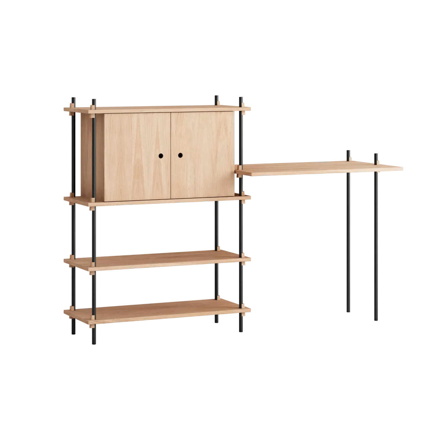 MOEBE Moebe shelving system s.115.2.D Eiche-schwarz