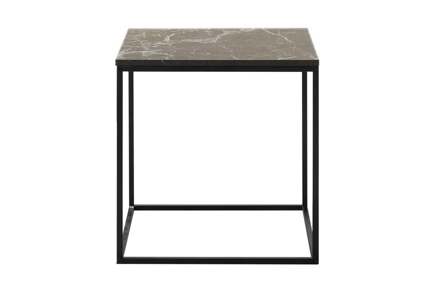 Ajmit Sidobord 50x52 cm Svart - Hanah Home