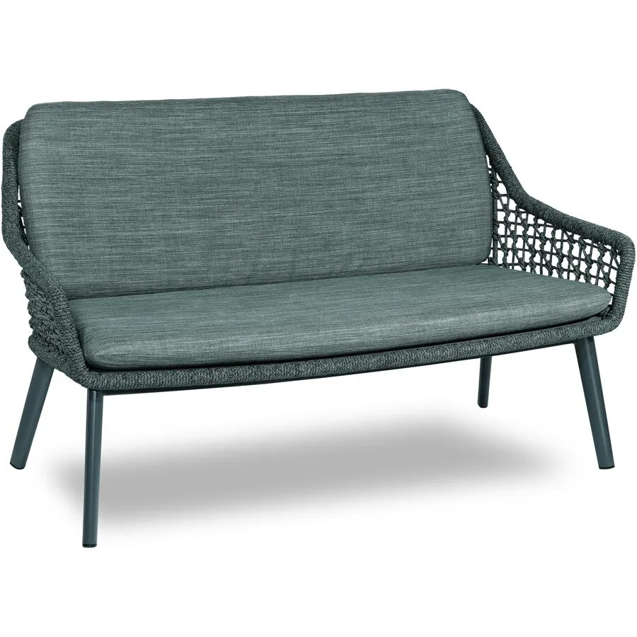 Gartenlounge Milt Anthrazit Aluminium 2 B 155 T 72 cm