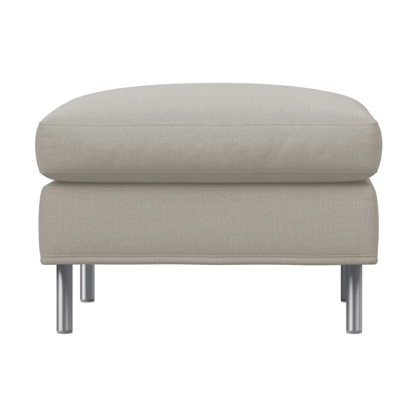 Fogia Alex Fußhocker large Stoff Hiro Sand-aluminiumbein