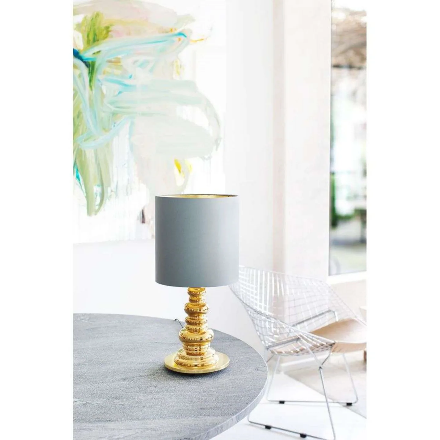 Punk Deluxe Tischleuchte Grey Shade - Design By Us - Wohnzimmer - Glas
